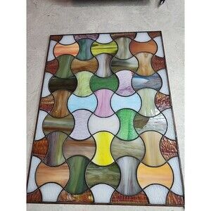 Handmade Stain Glass Art 10.5 x 14 InchesHome Decor, window decor